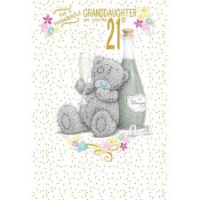 Wonderful Granddaughter 21st Me to You Bear Birthday Card Image Preview
